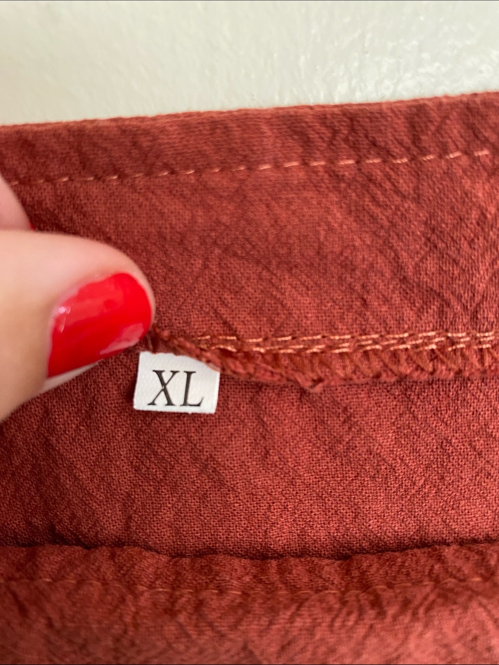 Rust Red Cotton Overalls - Picture 3 of 8